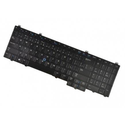 Dell kompatibilní 00MX8J billentyűzet a laptopra CZ/SK Fekete, Háttérvilágítású, Trackpoint