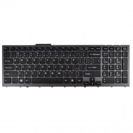 Sony Vaio PCG-81214L billentyűzet a laptopra CZ/SK Ezüst, háttérvilágítás
