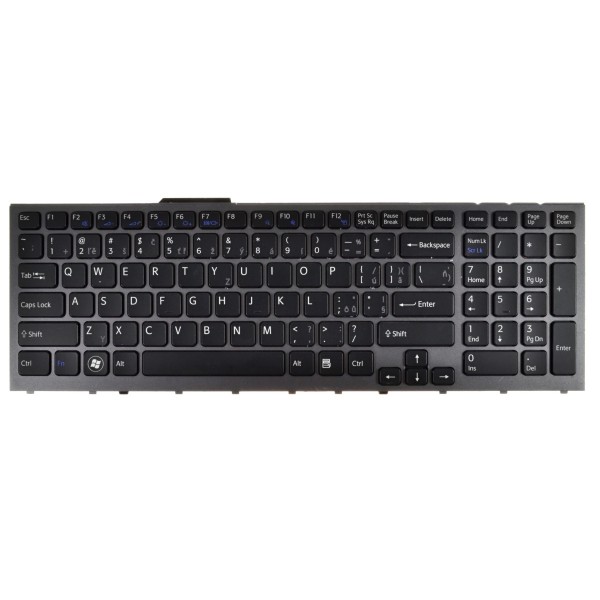 Sony Vaio PCG-81214L billentyűzet a laptopra CZ/SK Ezüst, háttérvilágítás