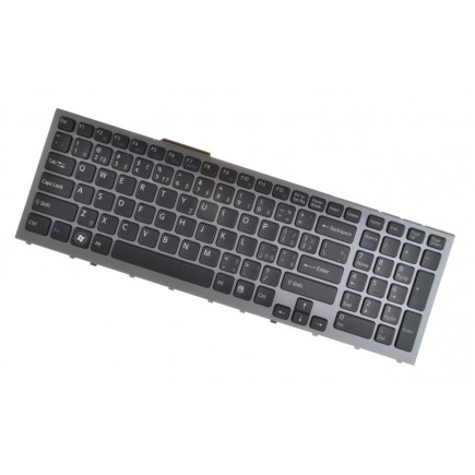 Sony Vaio VPC-F13NFX billentyűzet a laptopra CZ/SK ezüst