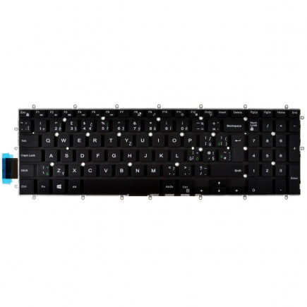 Dell Inspiron 3780 billentyűzet a laptopra cseh keret nélkül, fekete