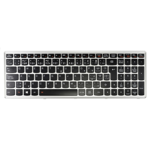 Kompatibilní 25211292 billentyűzet a laptopra CZ/SK Ezüst, Háttérvilágítás