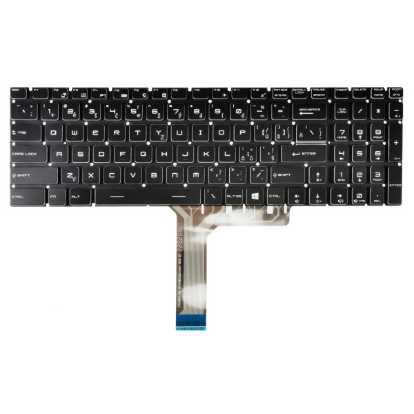 MSI GE73 billentyűzet a laptopra, keret nélkül, fekete CZ/SK, háttérvilágítással