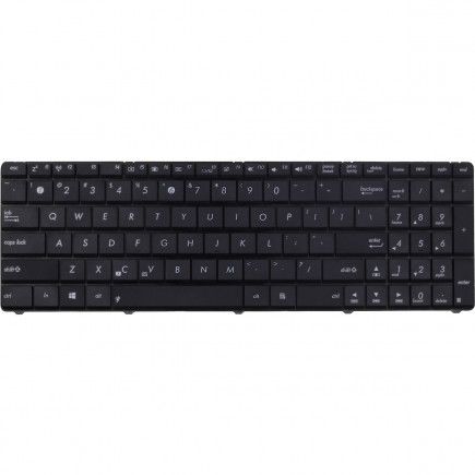 Kompatibilní 0KN0-IP1RU02 billentyűzet a laptopra CZ/SK Fekete, Háttérvilágítás nélkül