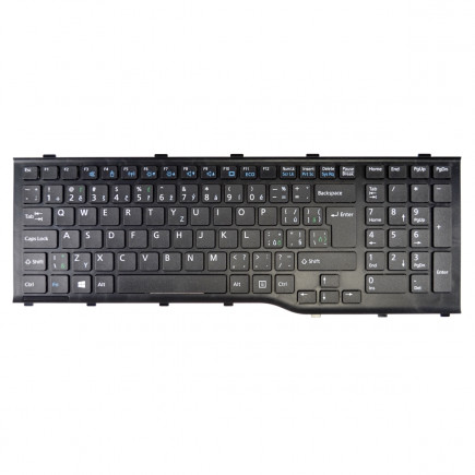 Fujitsu Siemens LIFEBOOK NH532 billentyűzet a laptopra CZ/SK Fekete, Háttérvilágítás nélkül