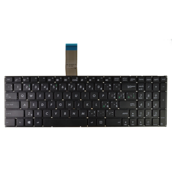 Kompatibilní 3NB03VBAP0401 billentyűzet a laptopra cseh keret nélkül, fekete