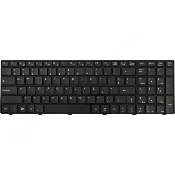 MSI GP70 2PE-014XCZ billentyűzet a laptopra CZ/SK Fekete, Háttérvilágítás nélkül