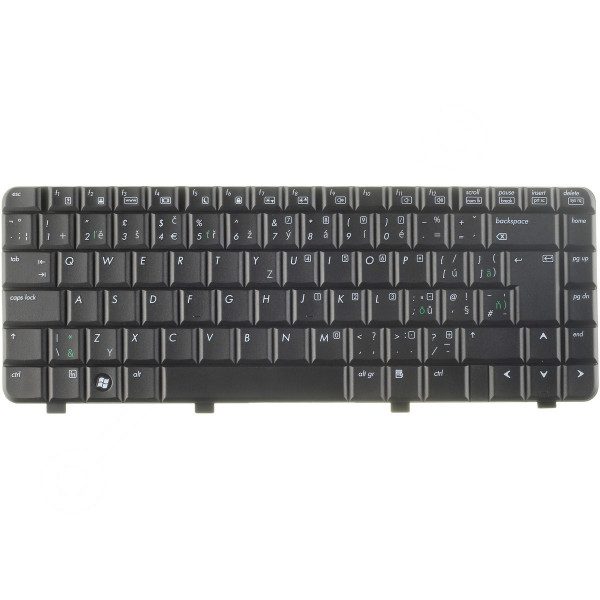 Kompatibilní 444340-031 billentyűzet a laptopra CZ/SK Fekete, Háttérvilágítás nélkül