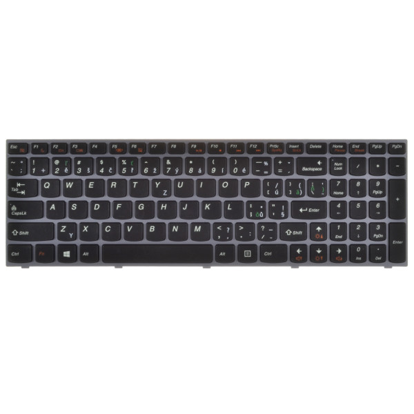 Kompatibilní 25213242 billentyűzet a laptopra CZ/SK Szürke, Háttérvilágítás nélkül