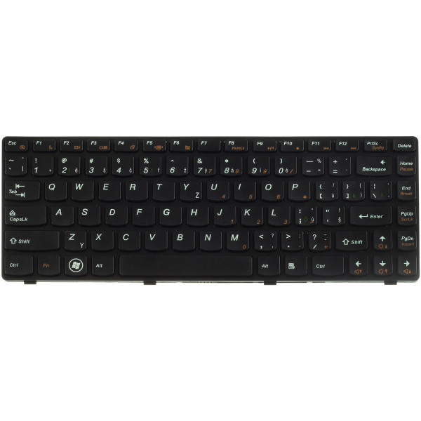 Kompatibilní 25011631 billentyűzet a laptopra CZ/SK Fekete, Háttérvilágítás nélkül