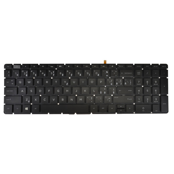 Kompatibilní 5-AF017CA billentyűzet a laptopra, keret nélkül, fekete CZ/SK, háttérvilágítással