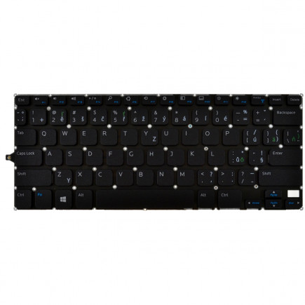 Dell Inspiron 11 (3147) billentyűzet a laptopra cseh keret nélkül, fekete