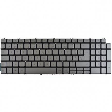 Dell Inspiron 7791 2-in-1 billentyűzet a laptopra, keret nélkül, ezüst CZ/SK, háttérvilágítással