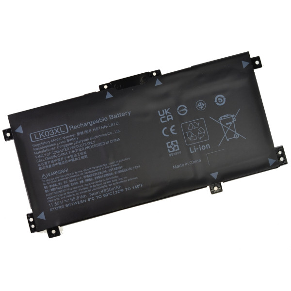 Kompatibilní 916814-855 Laptop Akkumulátor 4600mAh Li-poly, 55,8Wh, 11,55V fekete