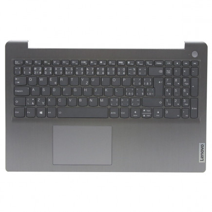 Kompatibilní 5CB1B69128 billentyűzet a laptopra CZ/SK Szürke, Palmrest, Érintőpaddal