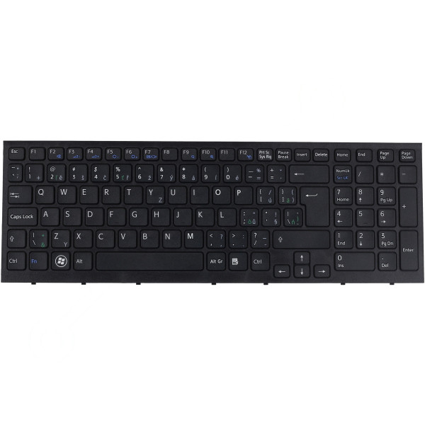 Sony Vaio VPC-EB3E1RWI billentyűzet a laptopra CZ/SK Fekete, háttérvilágítás nélkül