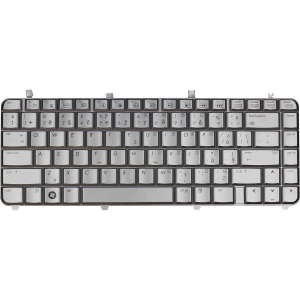 Kompatibilní 488590-031 billentyűzet a laptopra CZ/SK Ezüst, háttérvilágítás nélkül