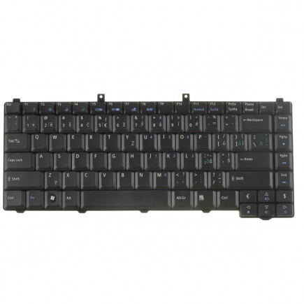 Acer Aspire 1642WLMi billentyűzet a laptopra CZ/SK Fekete, háttérvilágítás nélkül