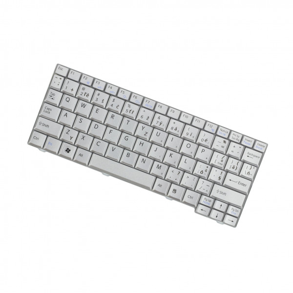 Sony Vaio VPC-M12M1EL billentyűzet a laptopra CZ/SK Ezüst, háttérvilágítás nélkül