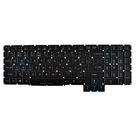 Acer Predator Helios 700 PH717-71 billentyűzet a laptopra, keret nélkül, fekete CZ/SK, háttérvilágítással