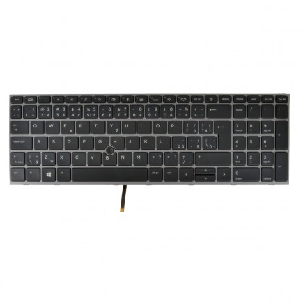 Kompatibilní M17094-FL1 billentyűzet a laptopra CZ/SK Fekete, háttérvilágítás