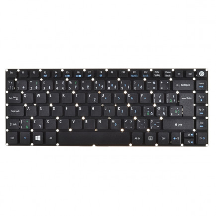 Acer Aspire A114-31 billentyűzet a laptopra cseh keret nélkül, fekete