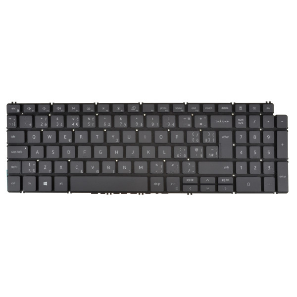Kompatibilní 4KFWR billentyűzet a laptopra, keret nélkül, fekete CZ/SK, háttérvilágítással