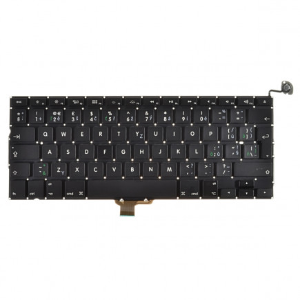 Apple MacBook Pro 13 A1278 (Late 2011) billentyűzet a laptopra cseh keret nélkül, fekete / fehér / ezüst keret nélkül