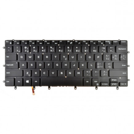 Dell Inspiron 15 7568 billentyűzet a laptopra, keret nélkül, fekete CZ/SK, háttérvilágítással