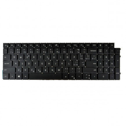 Dell Inspiron 15 3525 billentyűzet a laptopra, keret nélkül, fekete CZ/SK, háttérvilágítással