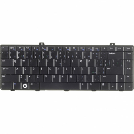 Dell Inspiron 1440 billentyűzet a laptopra CZ/SK Fekete, Háttérvilágítás nélkül