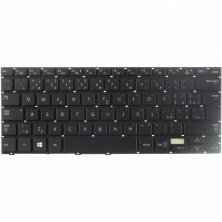 Samsung 730U3E billentyűzet a laptopra, keret nélkül, fekete CZ/SK, háttérvilágítással