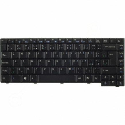 Acer Aspire 2930Z billentyűzet a laptopra CZ/SK Fekete, Háttérvilágítás nélkül