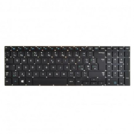 Samsung NP870Z5E-X02CN billentyűzet a laptopra, keret nélkül, fekete CZ/SK, háttérvilágítással