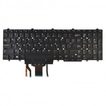 Kompatibilní 0TF5M0 billentyűzet a laptopra, keret nélkül, fekete CZ/SK, háttérvilágítással