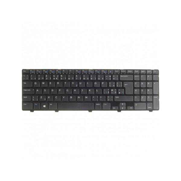 Dell Inspiron 15 3521 billentyűzet a laptopra CZ/SK Fekete, Háttérvilágítás nélkül