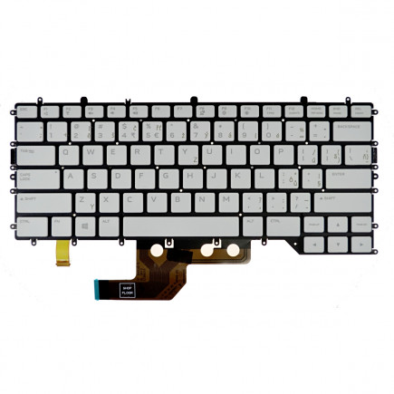 Dell AlienWare M15 R4 billentyűzet a laptopra, keret nélkül, fehér CZ/SK, háttérvilágítással