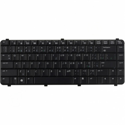 Kompatibilní 537583-221 billentyűzet a laptopra CZ/SK Fekete, Háttérvilágítás nélkül