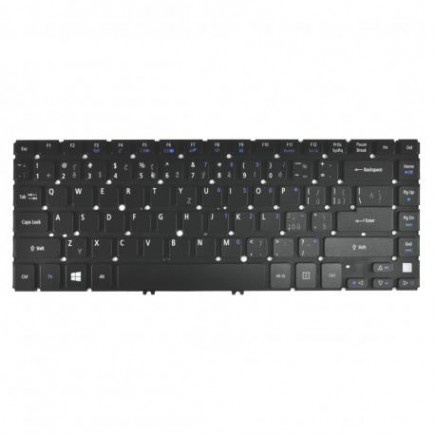 Acer Aspire V5-431 billentyűzet a laptopra, keret nélkül, fekete CZ/SK, háttérvilágítással