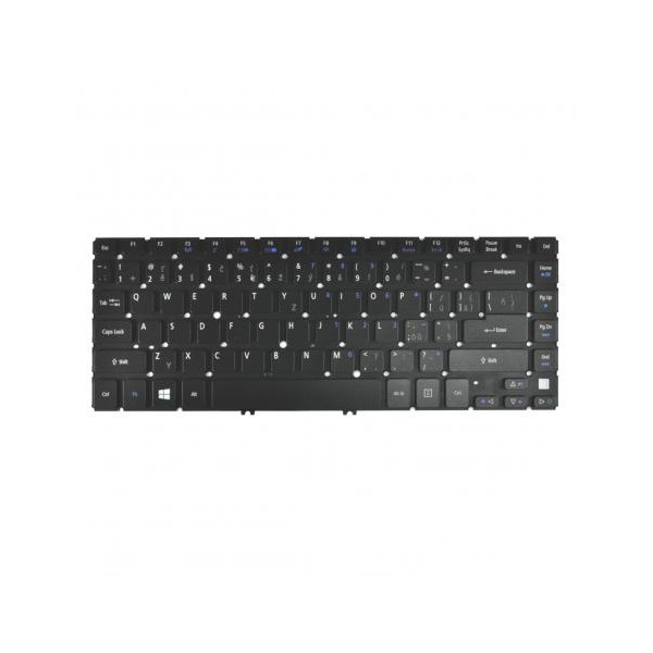 Acer Aspire V5-431 billentyűzet a laptopra, keret nélkül, fekete CZ/SK, háttérvilágítással