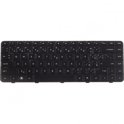 Kompatibilní 597911-161 billentyűzet a laptopra CZ/SK Fekete / Fehér / Ezüst, háttérvilágítás