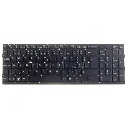 Sony Vaio PCG-81412M billentyűzet a laptopra CZ/SK Fekete, háttérvilágítás nélkül, keret nélkül