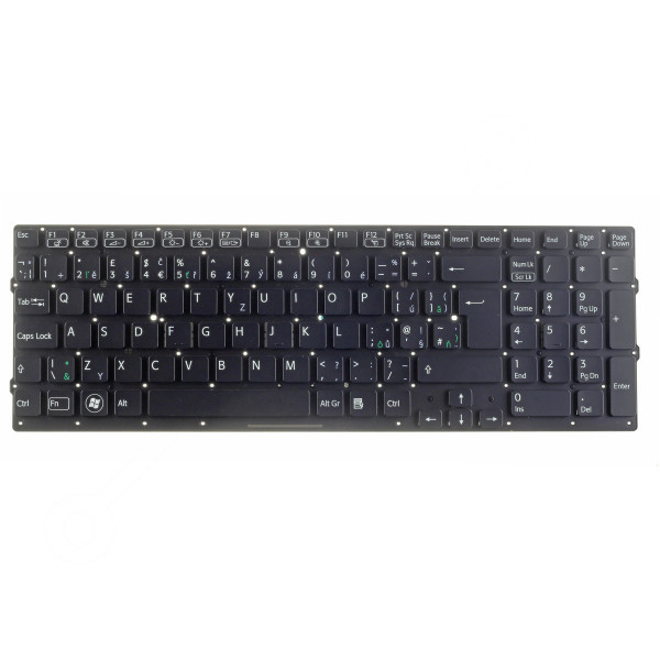Sony Vaio PCG-81412M billentyűzet a laptopra CZ/SK Fekete, háttérvilágítás nélkül, keret nélkül