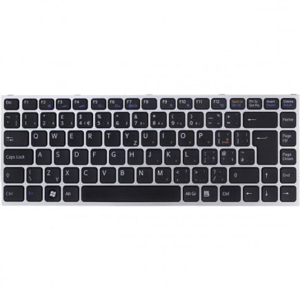 Sony Vaio VPC-Y11S1E billentyűzet a laptopra CZ/SK Ezüst, háttérvilágítás nélkül