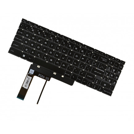 MSI GL66 12UEK billentyűzet a laptopra, keret nélkül, fekete CZ/SK, háttérvilágítással