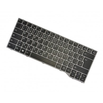 Fujitsu Siemens LIFEBOOK E544 billentyűzet a laptopra CZ/SK Fekete, háttérvilágítás nélkül