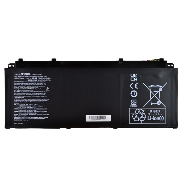 Kompatibilní Acer AP15O3K Laptop Akkumulátor 4030mAh Li-poly 11,25V