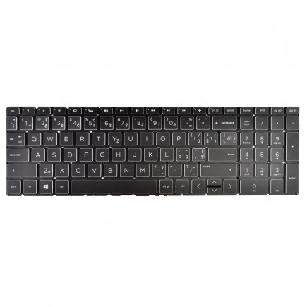 HP Pavilion Gaming 15-ec1900nc billentyűzet a laptopra, keret nélkül, fekete CZ/SK, háttérvilágítással
