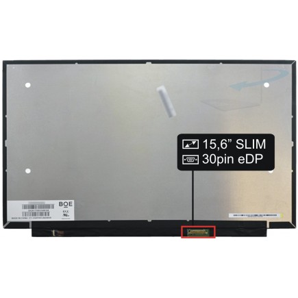 Kijelző a Kompatibilní NT156FHM-N33 15,6" 15,6“ 30pin FHD LED Slim IPS laptop részére NanoEdge - Matt