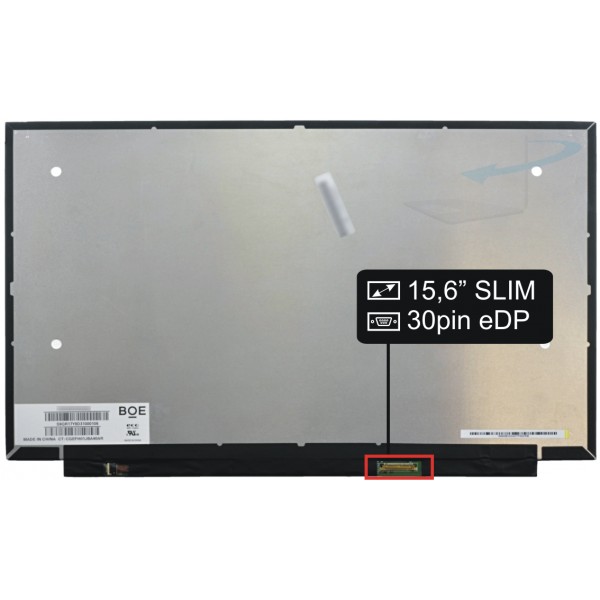 Kijelző a Kompatibilní NT156FHM-N62 V8.1 15,6" 15,6“ 30pin FHD LED Slim IPS laptop részére NanoEdge - Matt